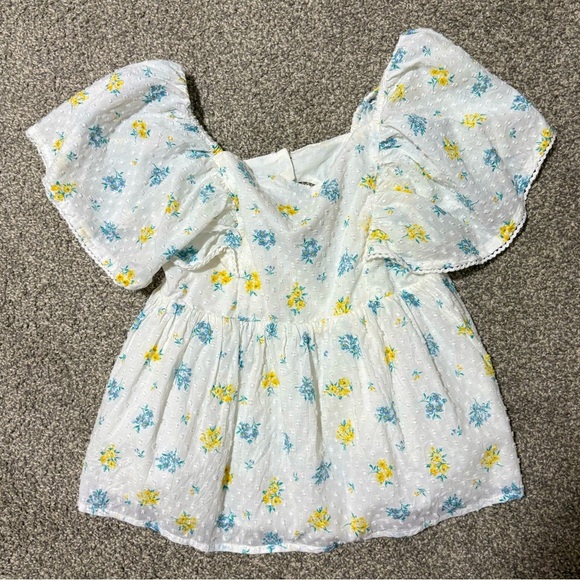 Joie Cotton Summer Babydoll Blouse Girl's Size 7/8 - Picture 1 of 8